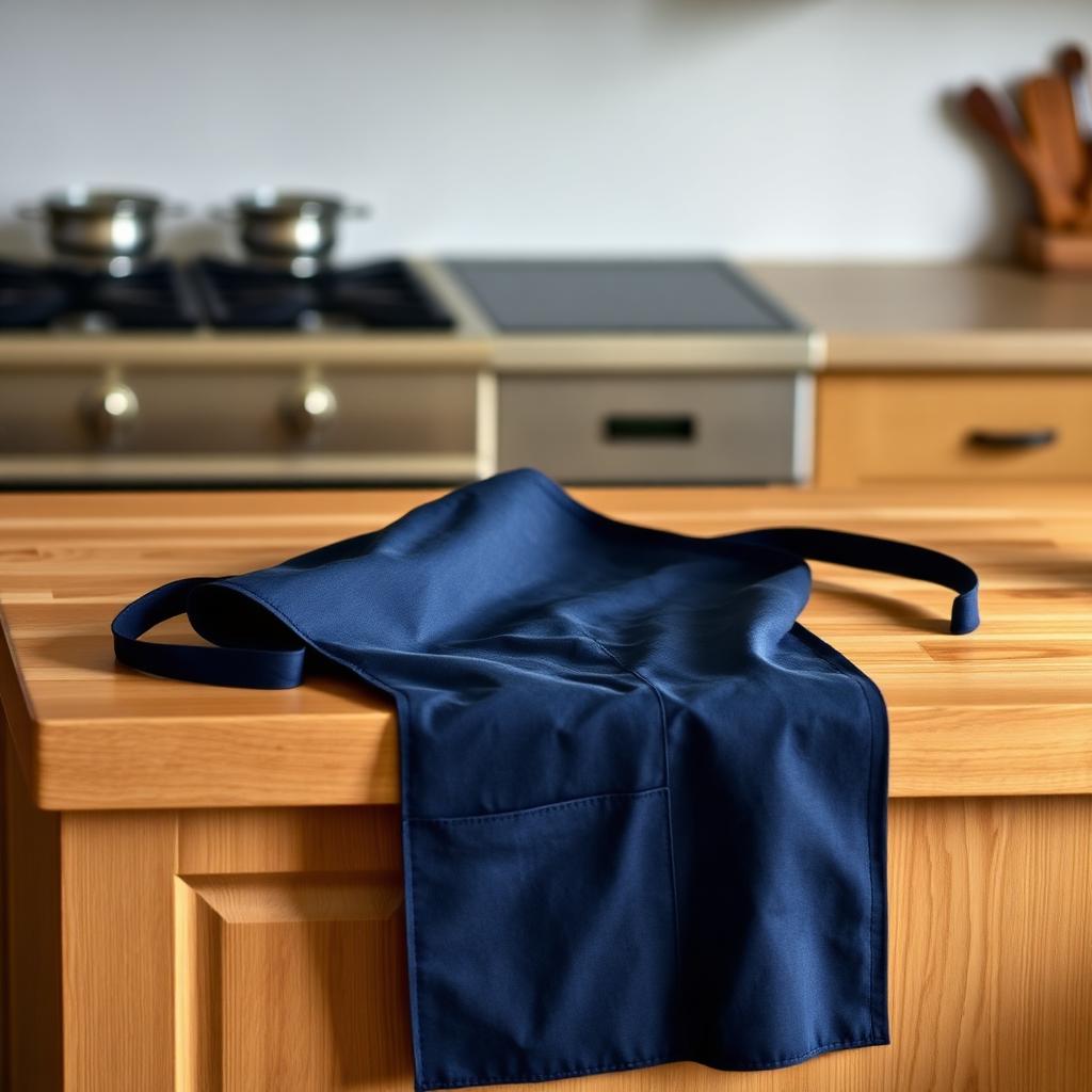 Cross-back chef apron in canvas