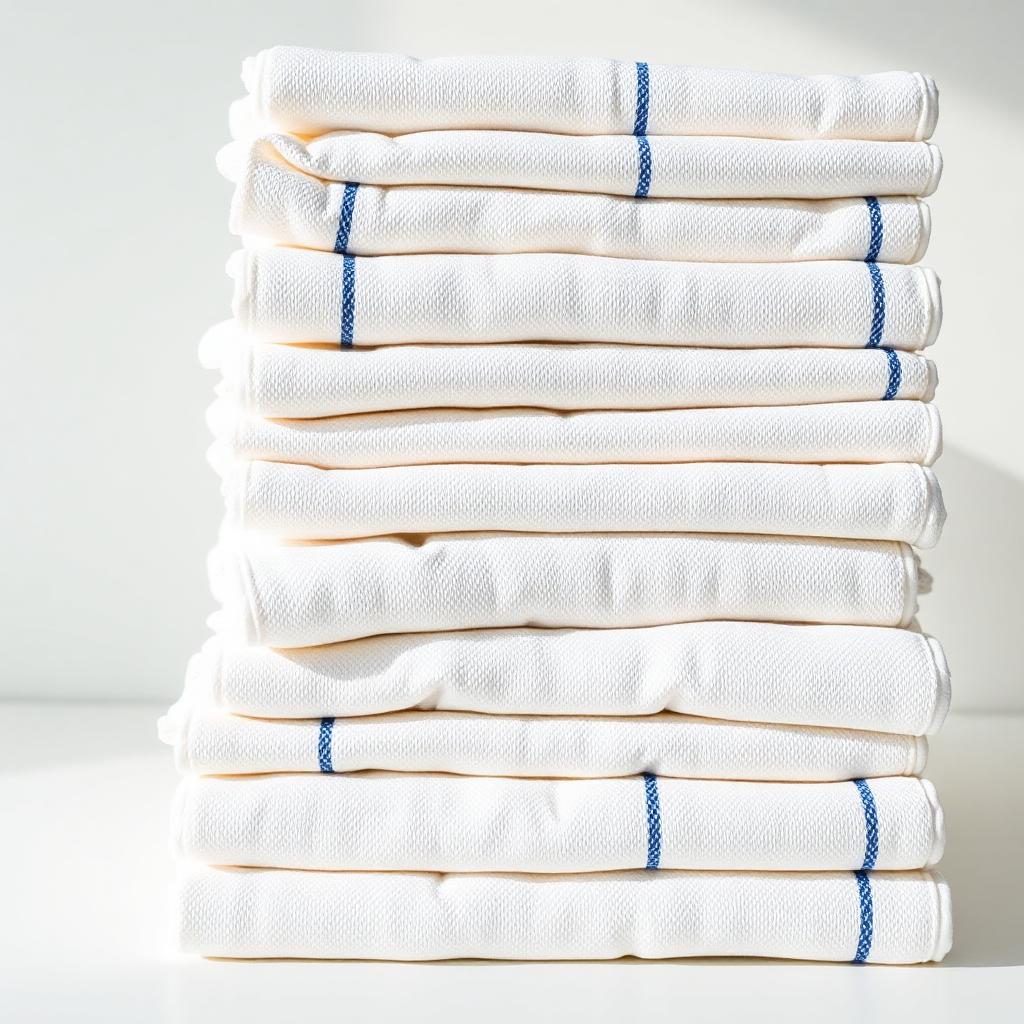 Stack of side towels