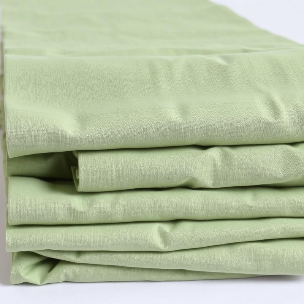 Stack of folded service napkins